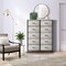 Sorbus Dresser with 10 Drawers - Storage Unit Organizer Chest for Clothes - Bedroom, Room, Nursery, & Closet - Steel Frame, Wood Top & Handles, and Easy Pull Fabric Bins